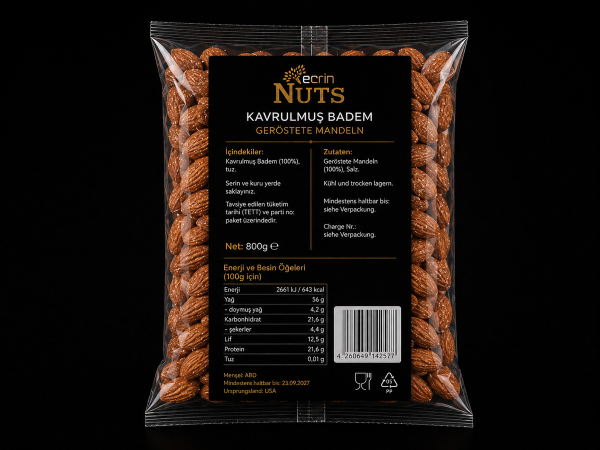 Geröstete Mandeln 800 g