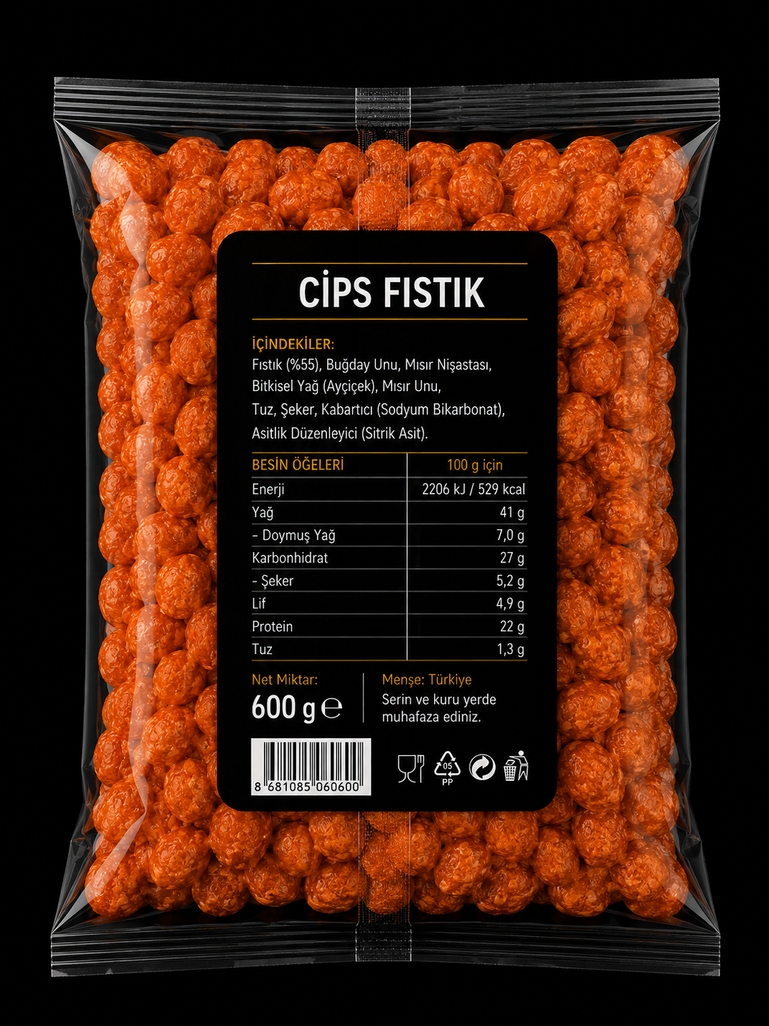 Chips-Erdnüsse 600 g