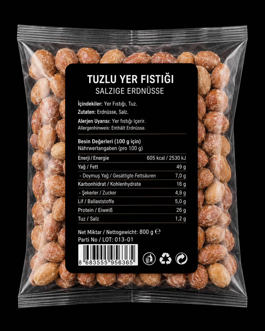 Gesalzene Erdnüsse 800 g