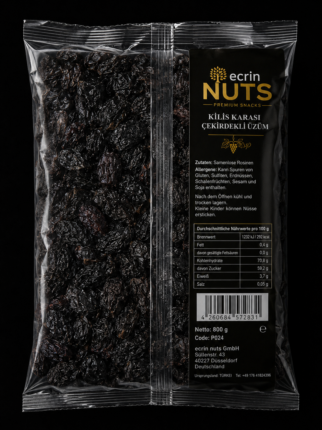 Kilis Karası Trauben mit Kernen 800 g