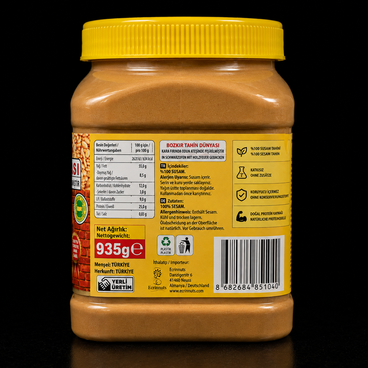 Doppelt geröstetes Tahin 935 g