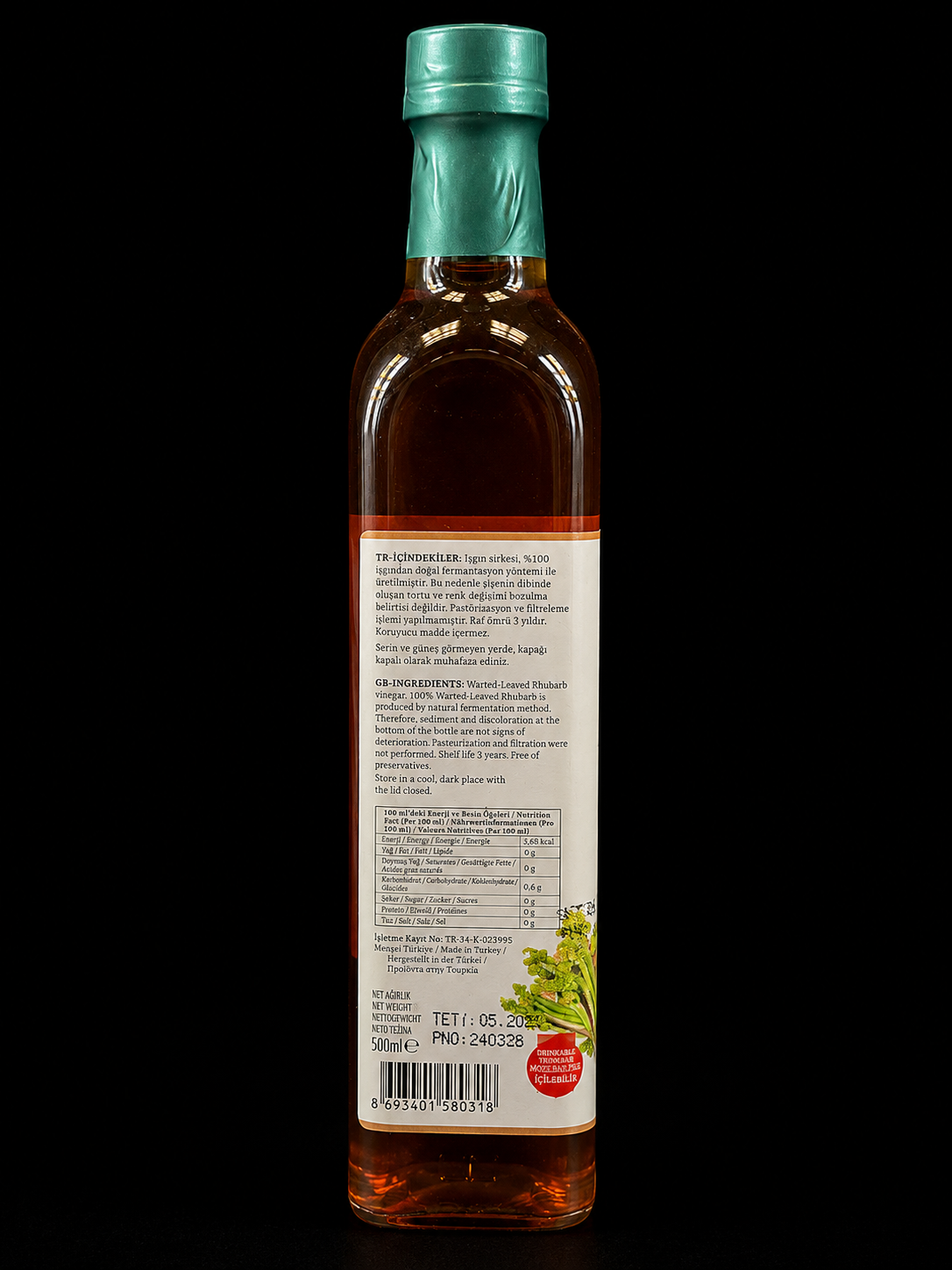 Rhabarberessig 500 ml