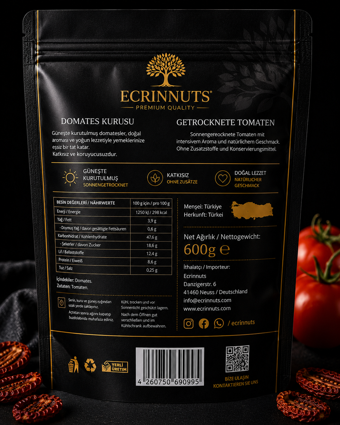 Getrocknete Tomaten 600 g