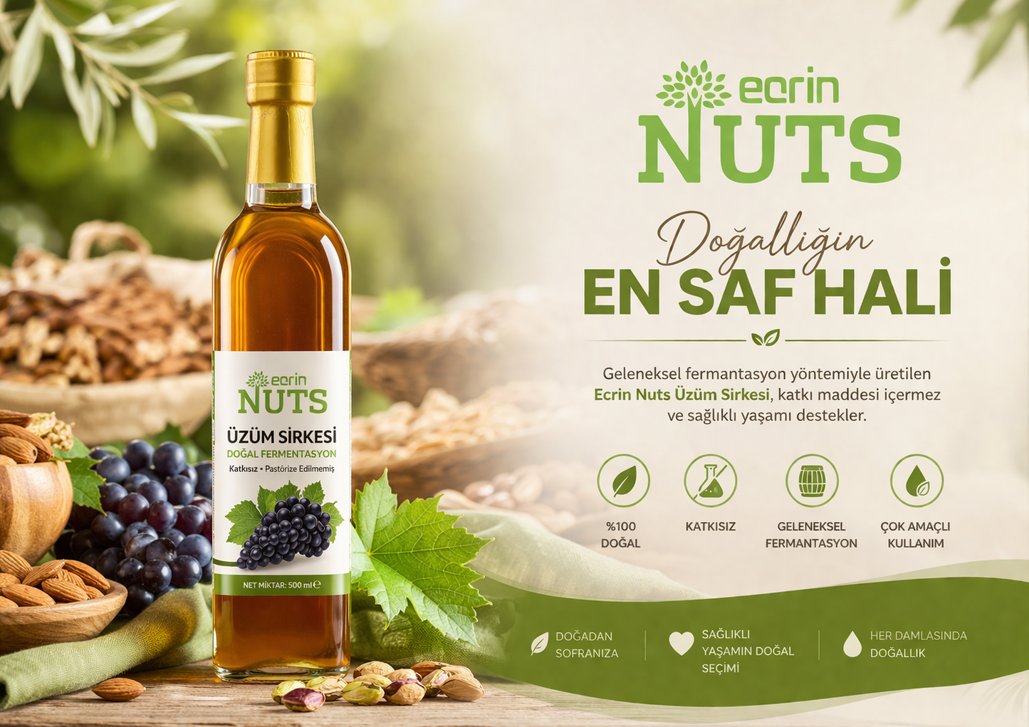 Üzüm sirkesi 500ml