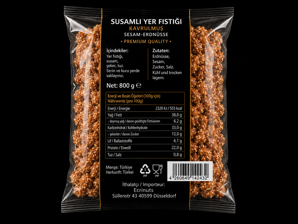 Sesam-Erdnüsse 800 g
