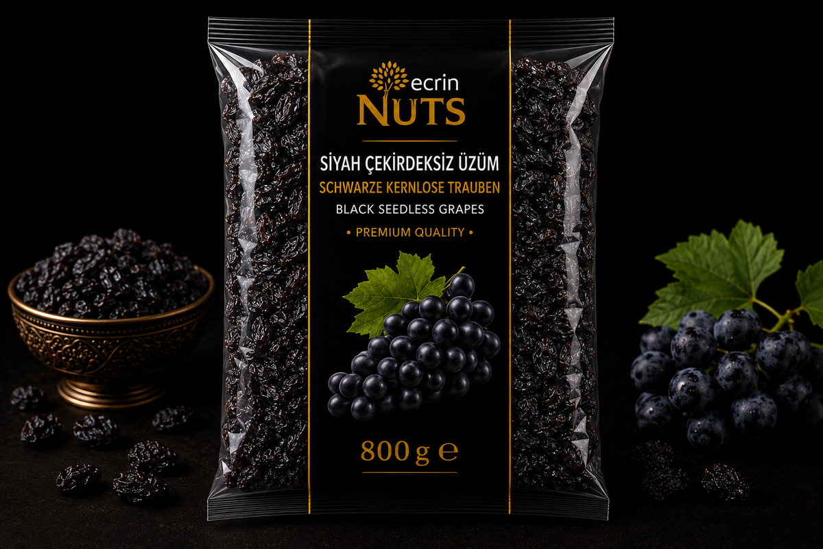 Schwarze Rosinen kernlos 800 g