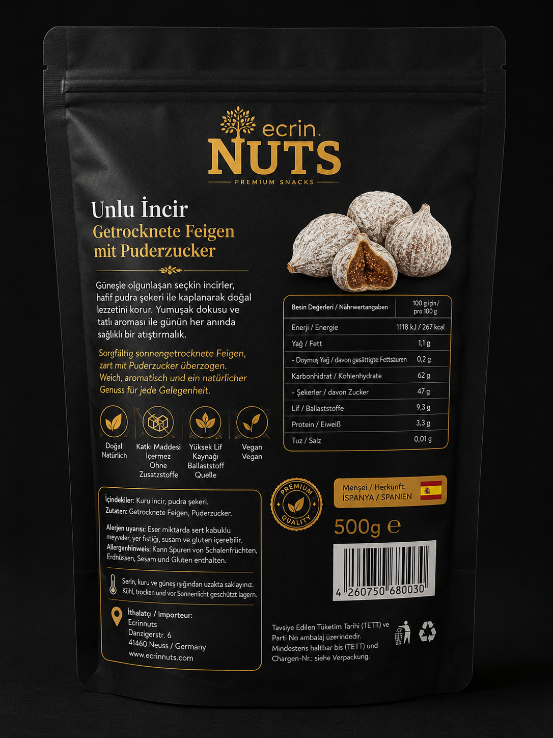 Getrocknete Feigen 500 g