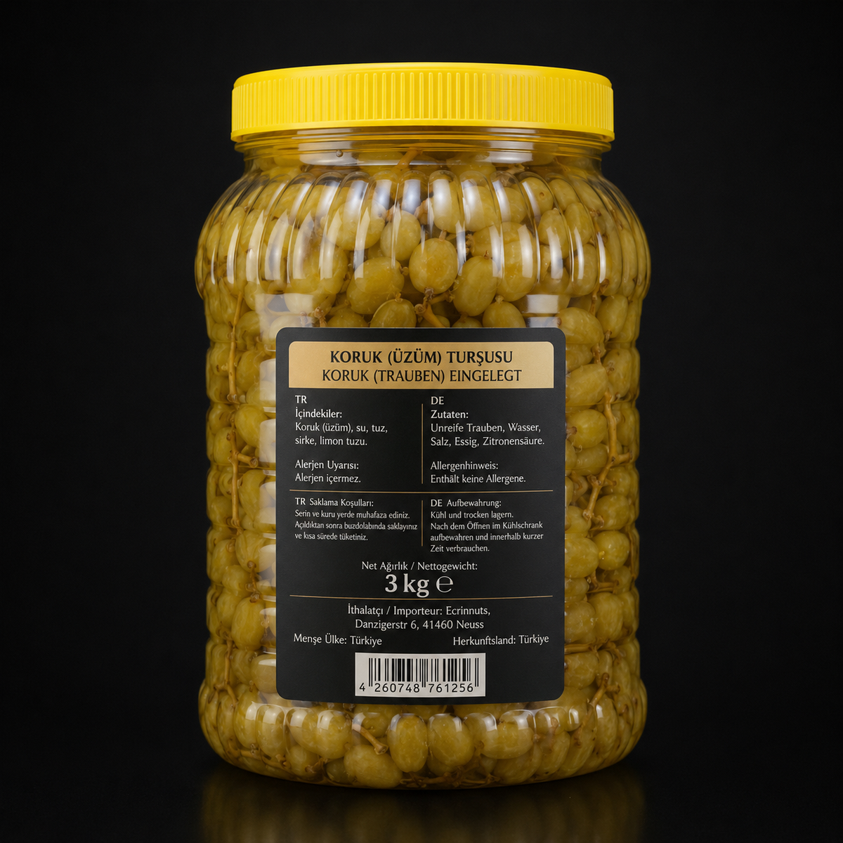 Eingelegte Koruk-Trauben 3 kg