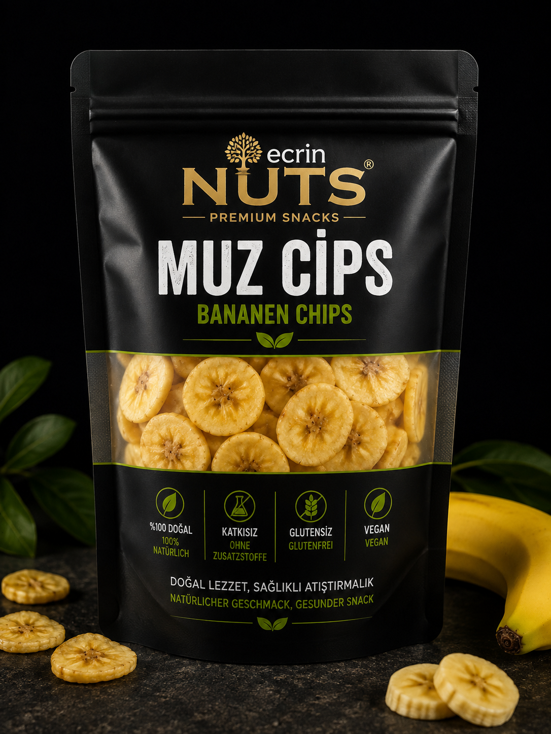 Getrocknete Bananenchips 400 g
