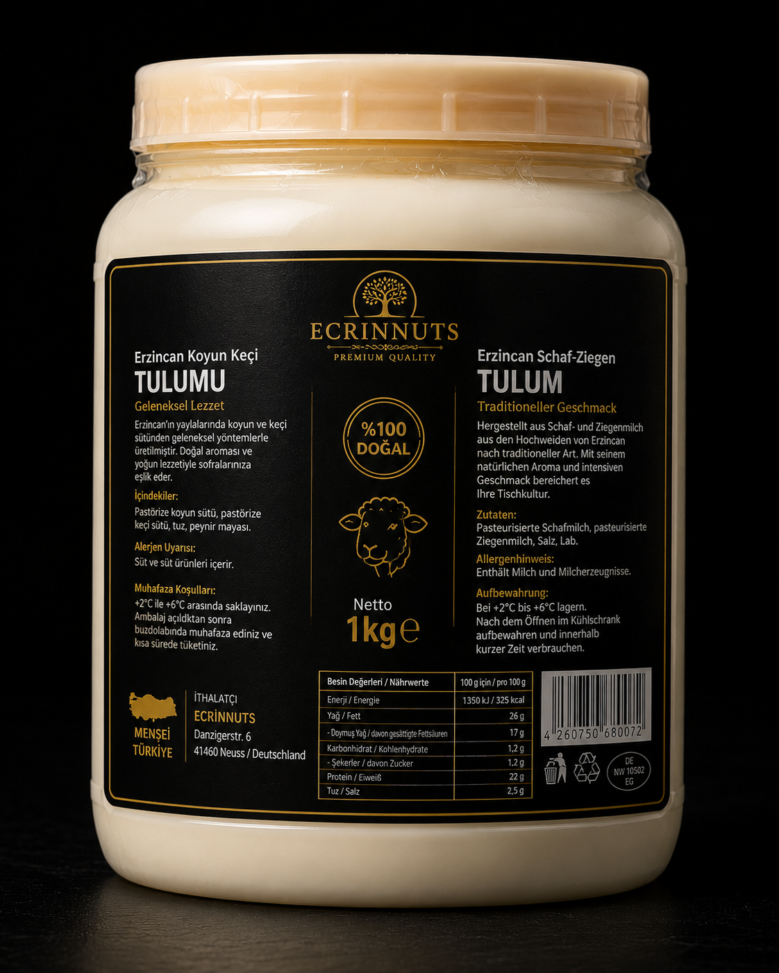 Erzincan Schaf-Ziegen Tulum 1 kg