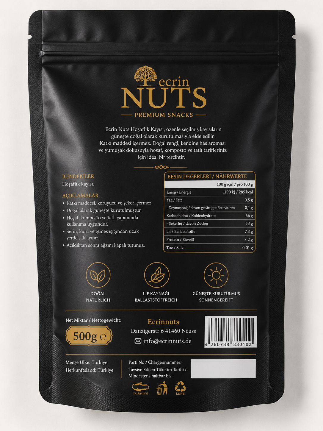 Aprikosen für Kompott 500 g