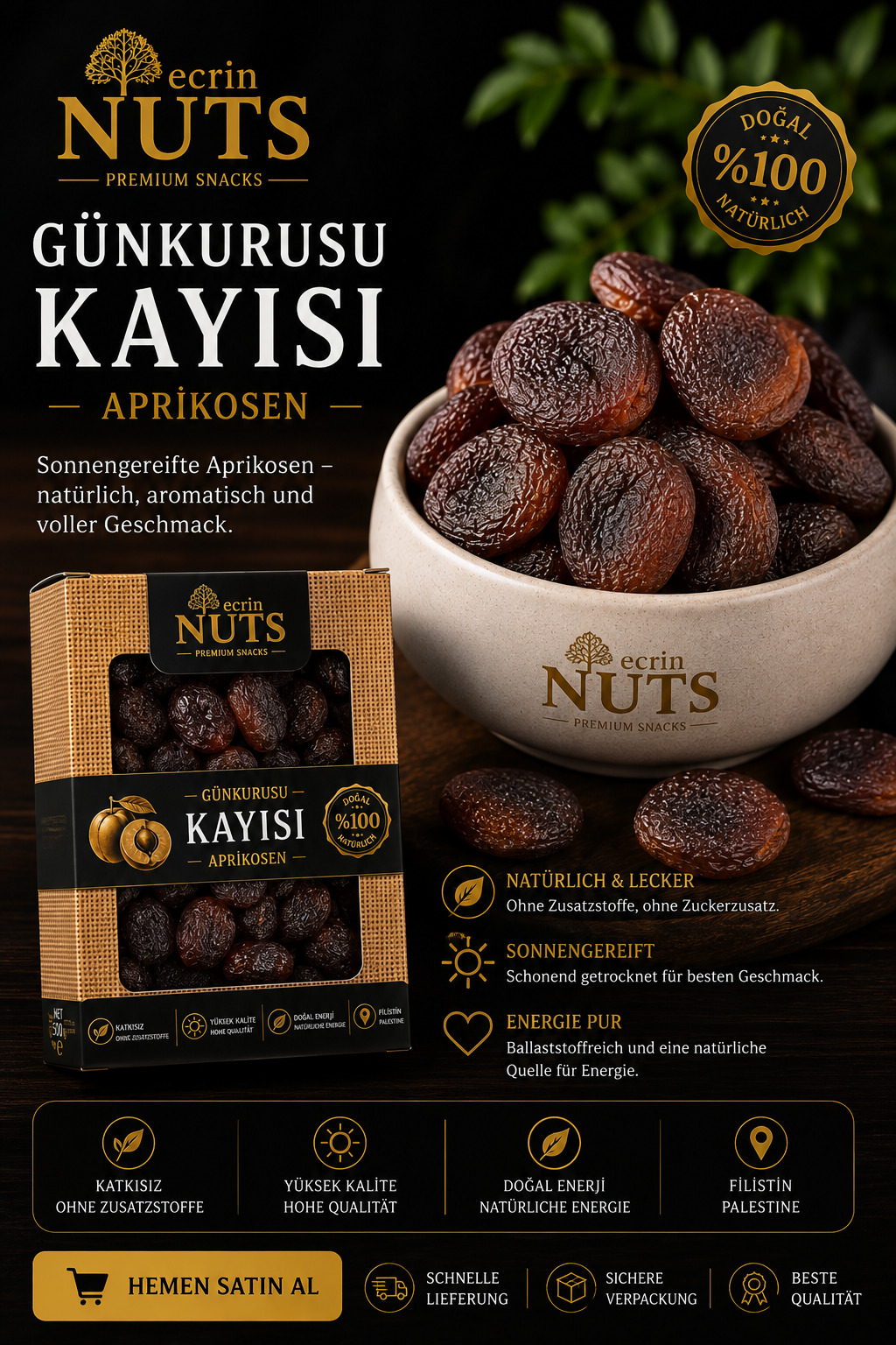 Getrocknete Aprikosen 500 g