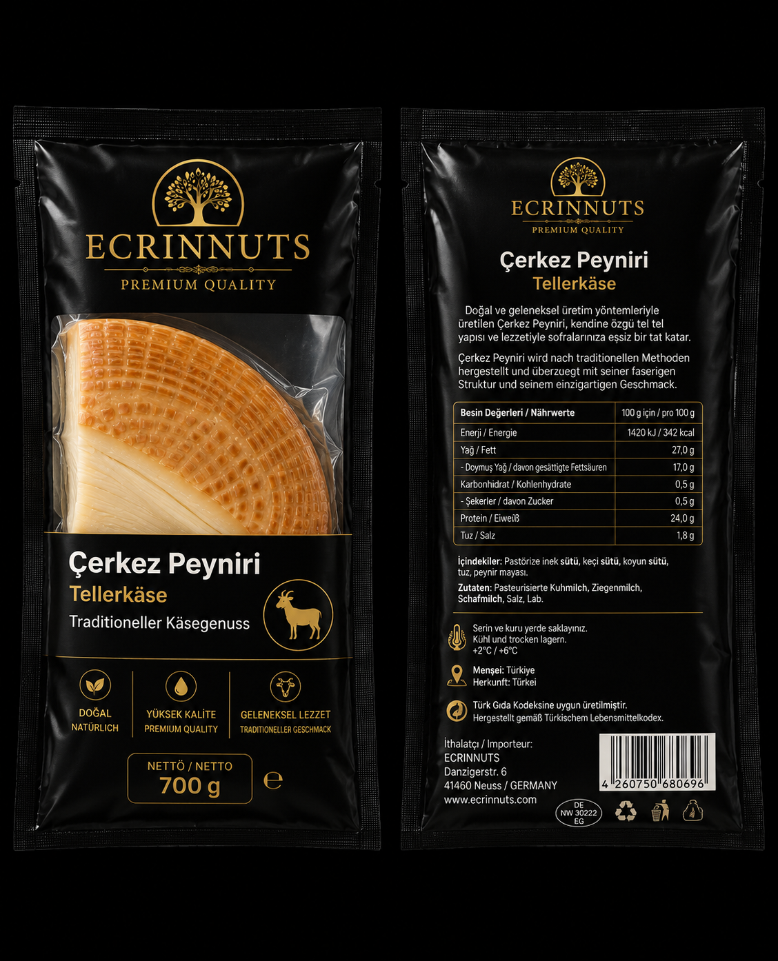 Geräucherter Tscherkesischer Käse 500 g