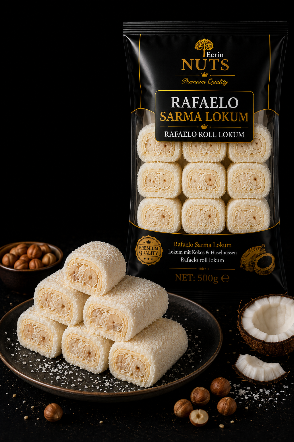 Rafaelo Rollen Lokum 500 g