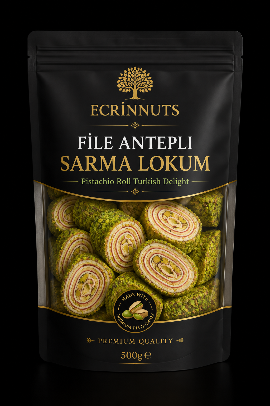 Fein Pistazien Rollen Lokum 500 g