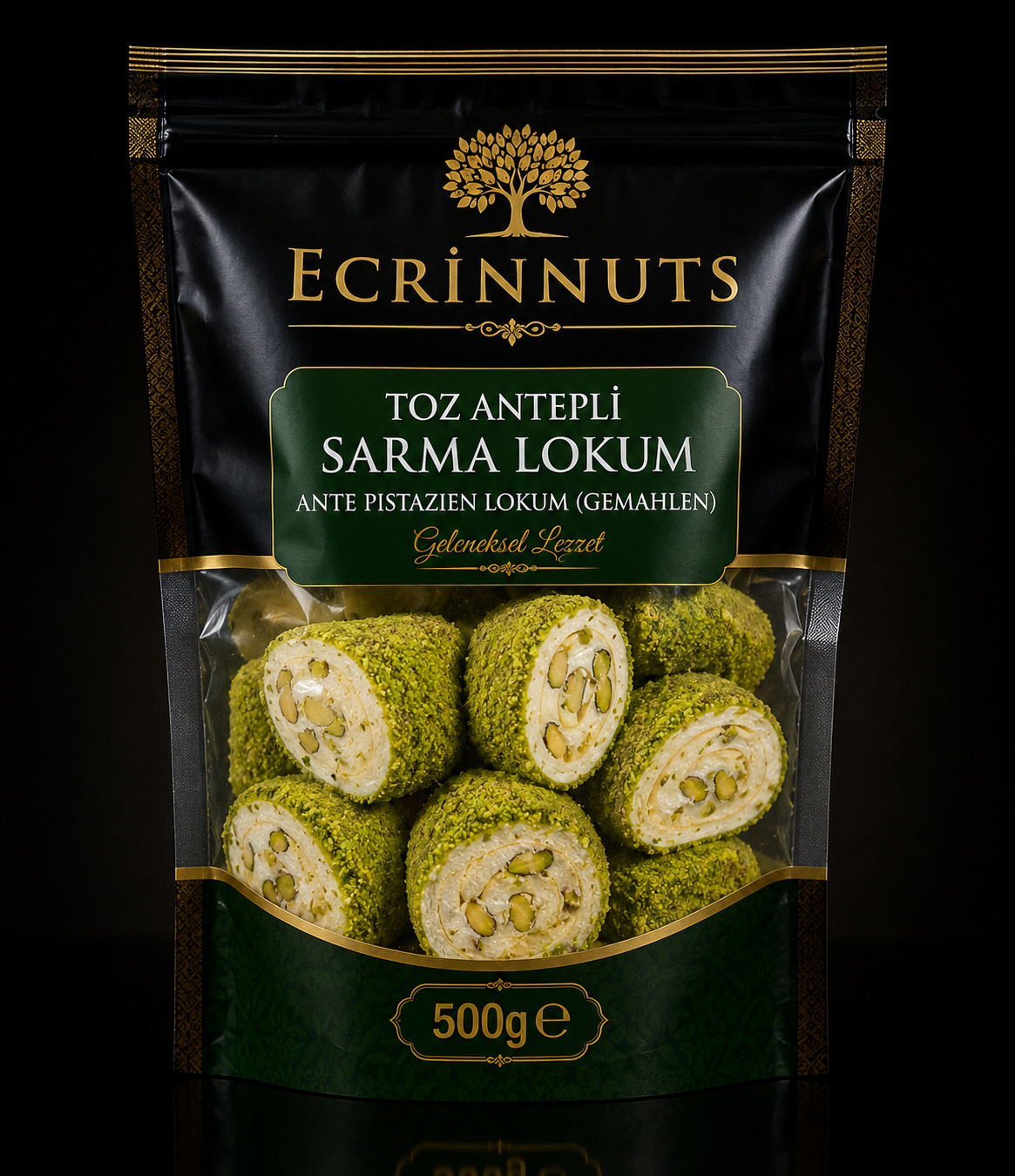 Gemahlenen Pistazien Lokum 500 g