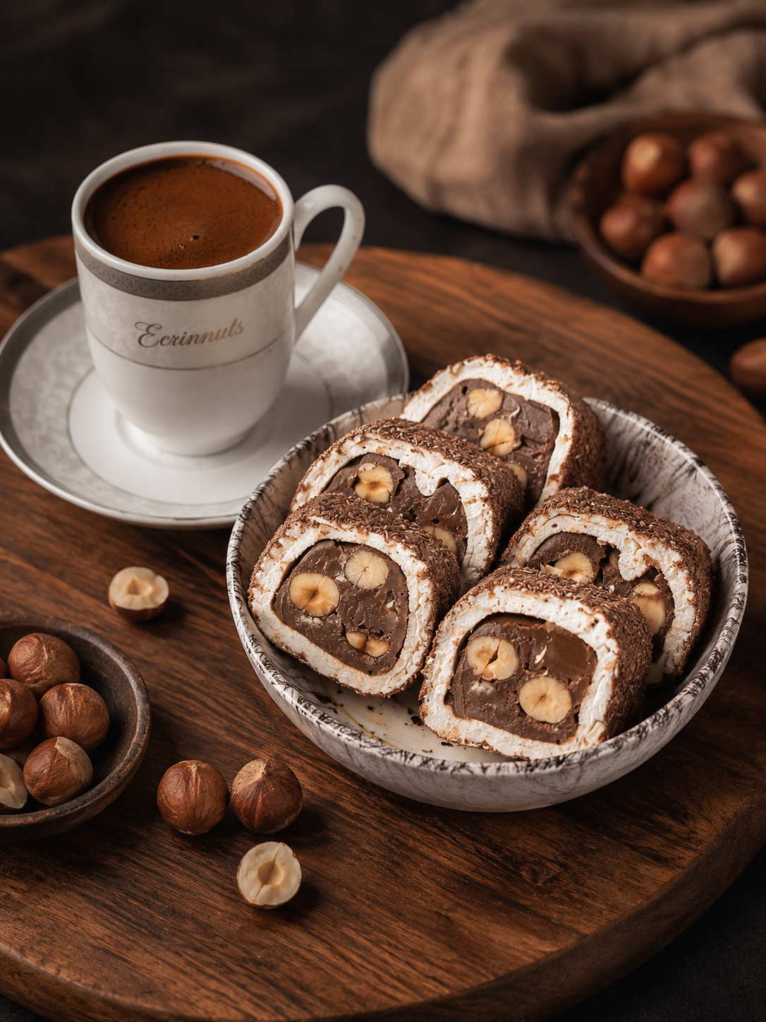 Bueno Haselnuss Rollen Lokum 500 g