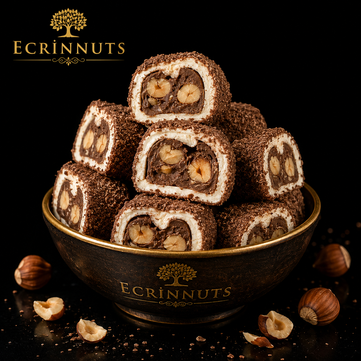 Bueno Haselnuss Rollen Lokum 500 g