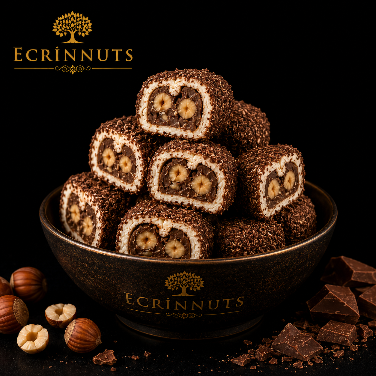Bueno Haselnuss Rollen Lokum 500 g