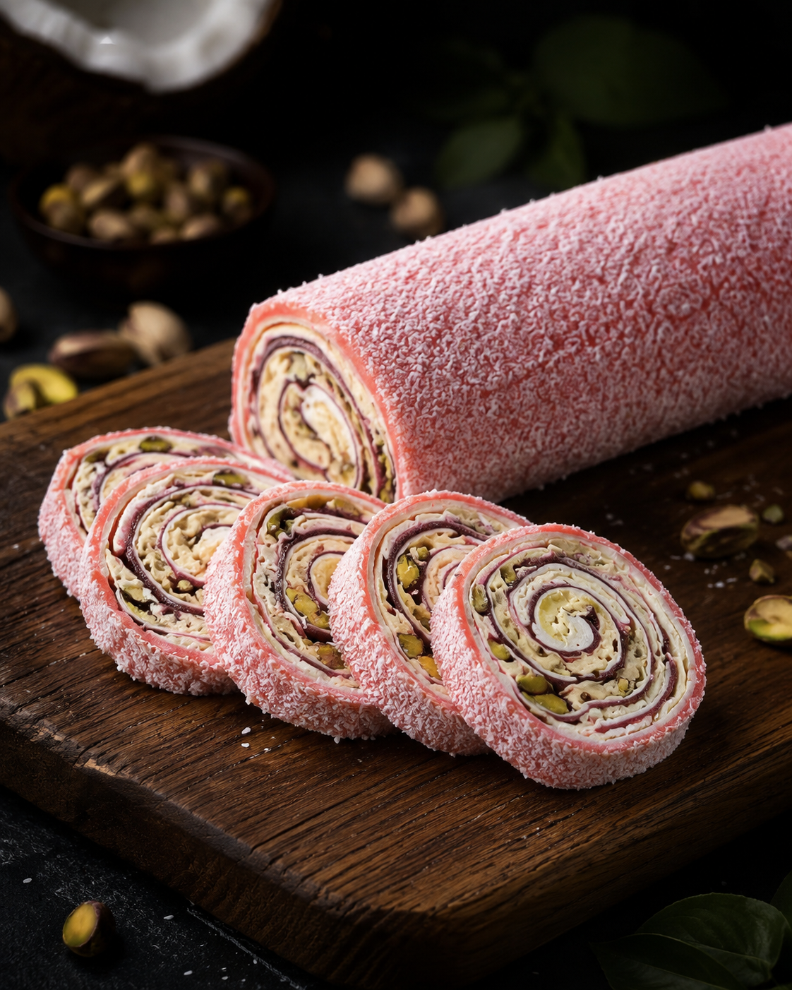 Kokos Rollen Lokum 500 g